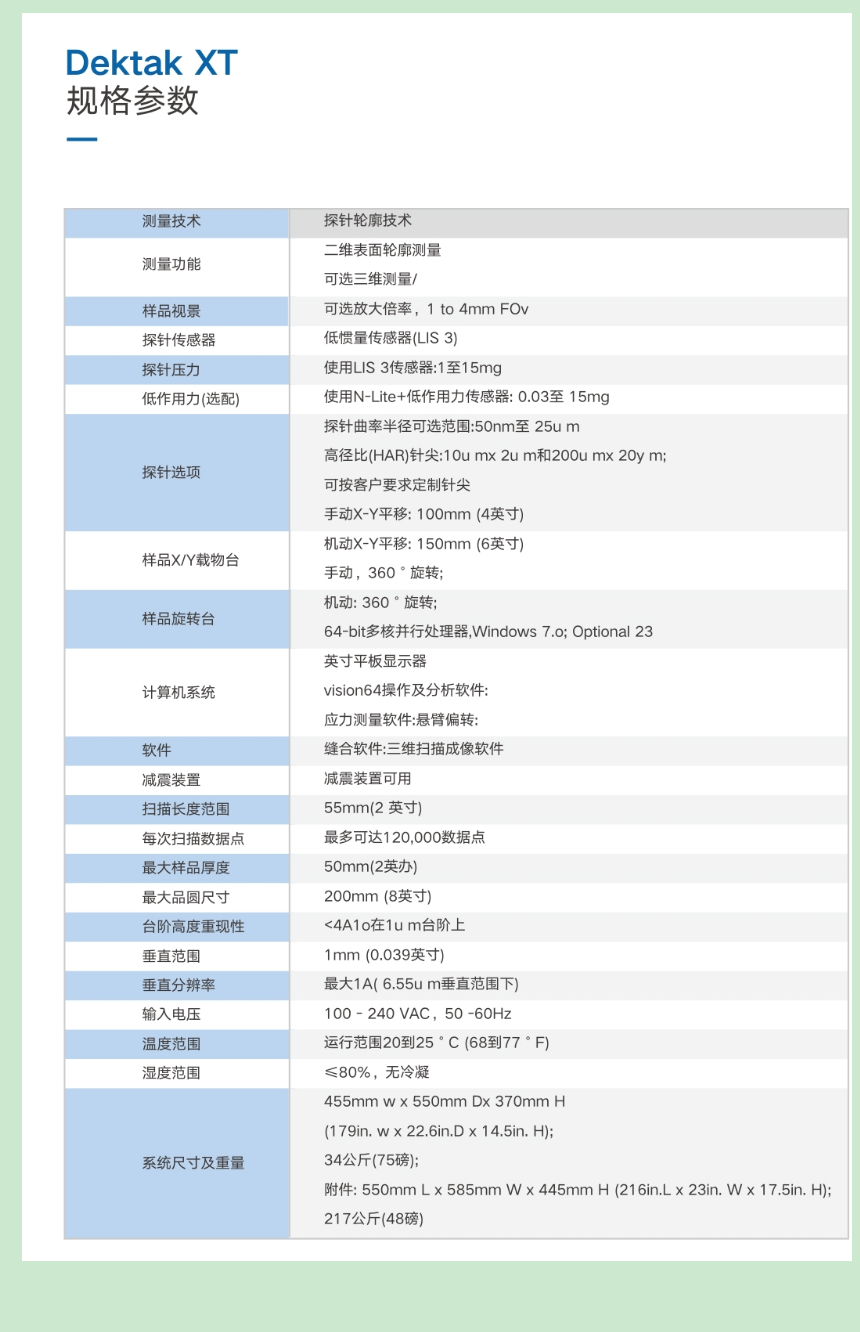   布魯克Bruker Dektak XT探針式輪廓儀 (圖1)