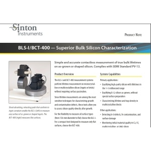 美國Sinton 少子壽命測試儀 BCT-400/BLS-I